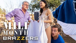 Brazzers - Can Lulu Chu Drain Her Neighbor&#039;s Huge Cock In Time Before Her Old Husband Finds Them?